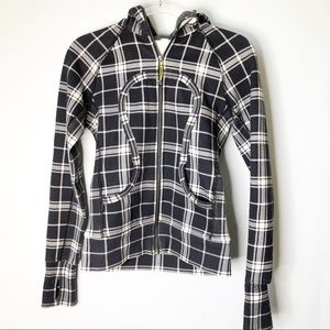 Lululemon Scuba Plaid Hooded Jacket Size 4